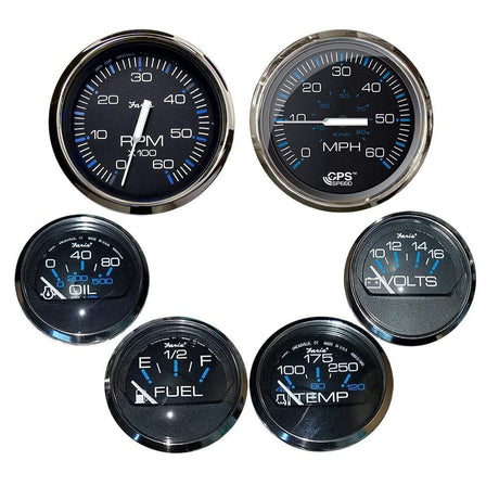 Faria Qualifies for Free Shipping Faria Chesapeake Black SS Bezel Box 6-Gauge Set #KTF064