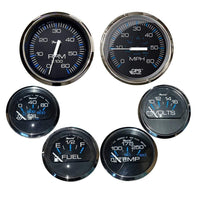 Faria Qualifies for Free Shipping Faria Chesapeake Black SS Bezel Box 6-Gauge Set #KTF064
