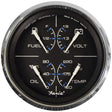 Faria Qualifies for Free Shipping Faria Chesapeake Black Stainless Multifunction Gauge #33751
