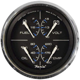 Faria Qualifies for Free Shipping Faria Chesapeake Black Stainless Multifunction Gauge #33751