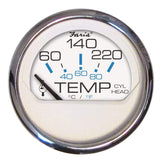 Faria Qualifies for Free Shipping Faria Chesapeake Cylinder Head Temp Gauge & Sender White SS 2" #13806
