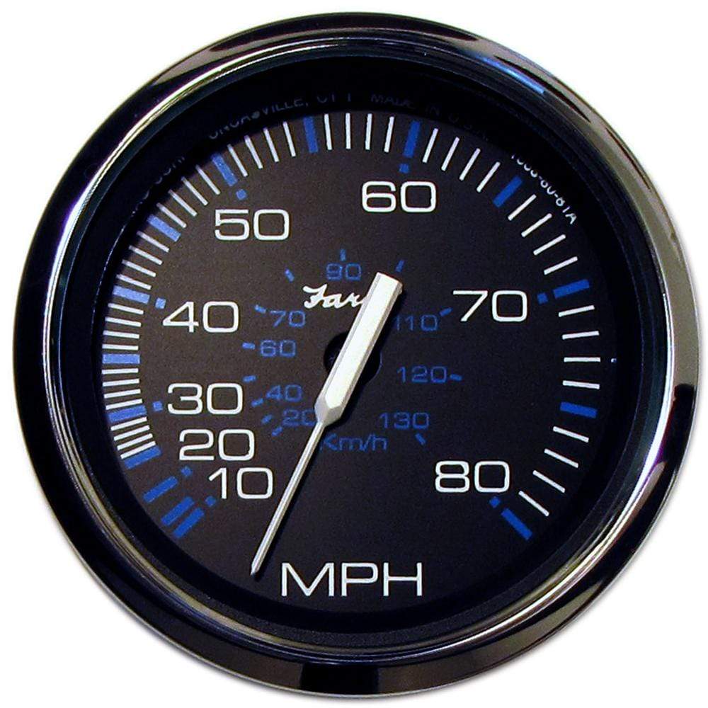 Faria Qualifies for Free Shipping Faria Chesapeake SS Black Speedometer 10-80 MPH Mechanical #33705