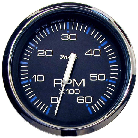 Faria Qualifies for Free Shipping Faria Chesapeake SS Black Tachomater 0-6000 RPM Gas I/O #33710