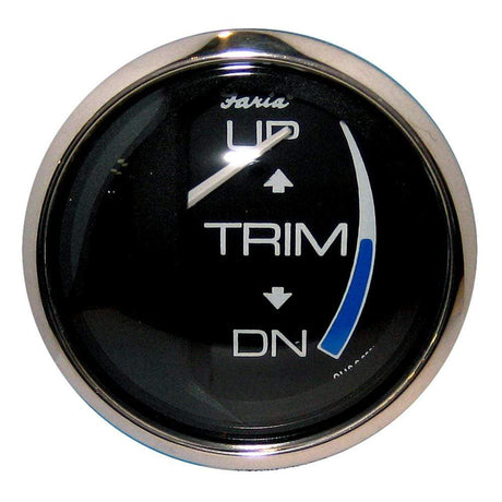 Faria Qualifies for Free Shipping Faria Chesapeake SS Black Trim Gauge Johnson Evinrude Suzuki #13709