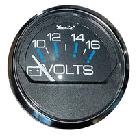 Faria Qualifies for Free Shipping Faria Chesapeake SS Black Voltmeter Gauge 10-16 #13705