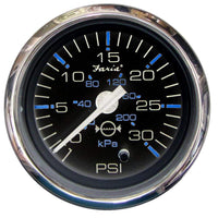 Faria Qualifies for Free Shipping Faria Chesapeake SS Black Water Pressure Gauge 2