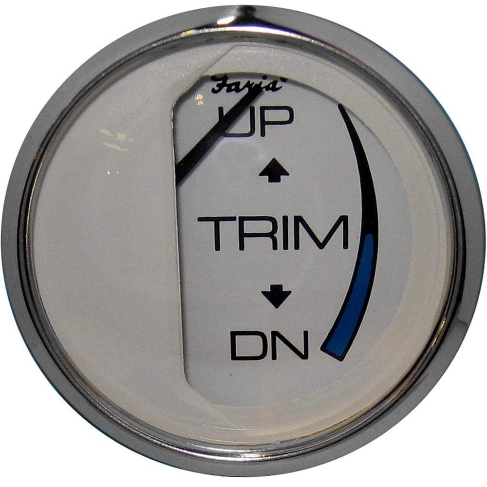 Faria Qualifies for Free Shipping Faria Chesapeake SS White Trim Gauge Johnson Evinrude Suzuki #13809
