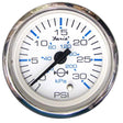 Faria Qualifies for Free Shipping Faria Chesapeake SS White Water Pressure Gauge 2" 30 PSI #13812