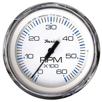 Faria Qualifies for Free Shipping Faria Chesapeake Stainless White Tachometer 0-6000 RPM 4