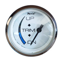Faria Chesapeake Stainless White Trim Gauge Honda #13889