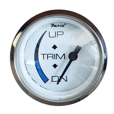 Faria Chesapeake Stainless White Trim Gauge Honda #13889
