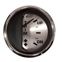 Faria Qualifies for Free Shipping Faria Chesapeake Trim Gauge J/E  Spun Silver #16017