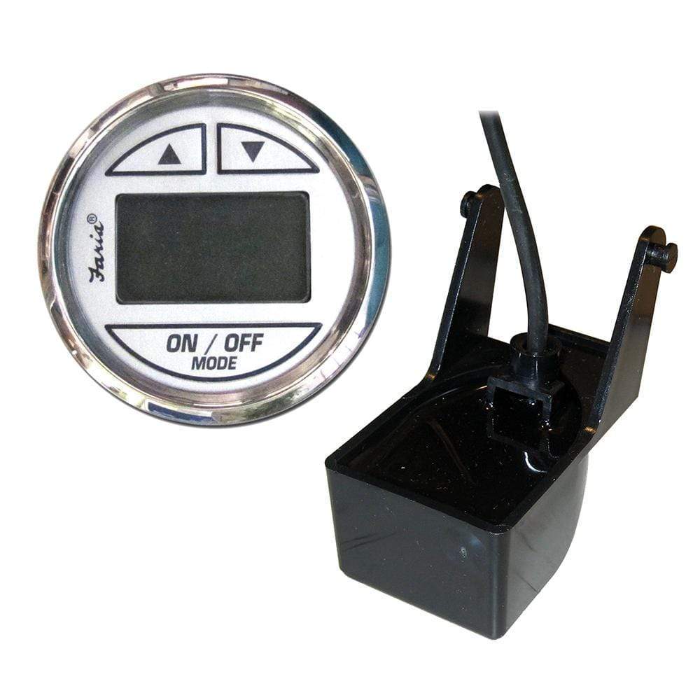 Faria Qualifies for Free Shipping Faria Chesapeake White 2" Depth Sounder with TM Transducer #13850