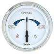 Faria Qualifies for Free Shipping Faria Chesapeake White SS 4" Synchronizer Dual Gas & Var Rat Alt #33801