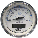 Faria Qualifies for Free Shipping Faria Chesapeake White Stainless 4" Speedometer 80 MPH GPS #33829
