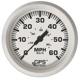 Faria Dress Speedometer GPS Studded 4" White 60 MPH  #33147