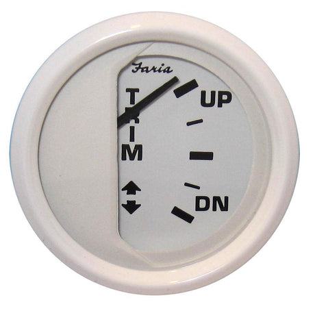 Faria Qualifies for Free Shipping Faria Dress White 2" Trim Gauge J/E Suzuki Outboard #13123