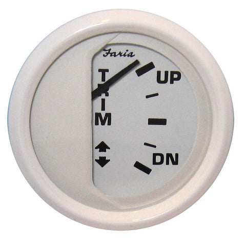 Faria Qualifies for Free Shipping Faria Dress White 2" Trim Gauge J/E Suzuki Outboard #13123