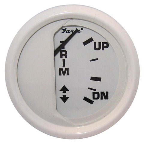 Faria Dress White 2" Trim Gauge Merc Mariner Volvo Dp #13122