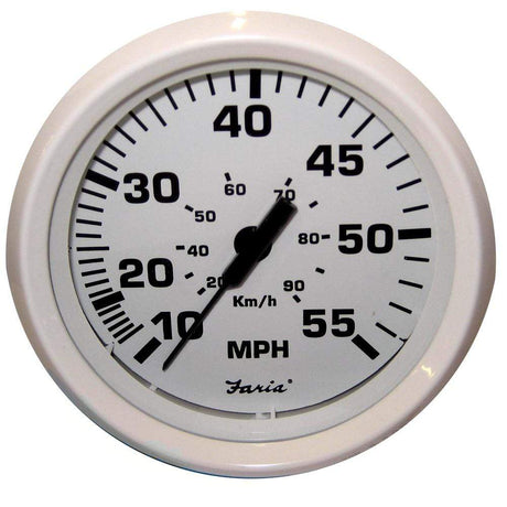 Faria Qualifies for Free Shipping Faria Dress White 4" Speedometer 55 MPH Mechanical #33112