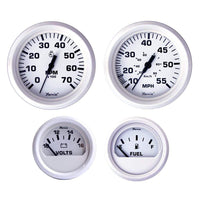 Faria Qualifies for Free Shipping Faria Dress White Outboard Gauge Set #KT9794