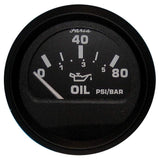 Faria Qualifies for Free Shipping Faria Euro Black 2" Oil Pressure Gauge 80 PSI GP9599 #12803
