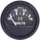 Faria Qualifies for Free Shipping Faria Euro Black 2" Voltmeter 10-16v VP9134 #12821