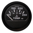 Faria Qualifies for Free Shipping Faria Euro Black 2" Water Temperature Gauge 100-250 F #12812