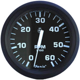 Faria Qualifies for Free Shipping Faria Euro Black 4" Tachometer 6000 RPM Gas Inboard & I/O #32804