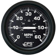 Faria Qualifies for Free Shipping Faria Euro Black/Black 4" Speedometer 60 MPH GPS #32816