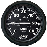 Faria Qualifies for Free Shipping Faria Euro Black/Black 4" Speedometer 60 MPH GPS #32816