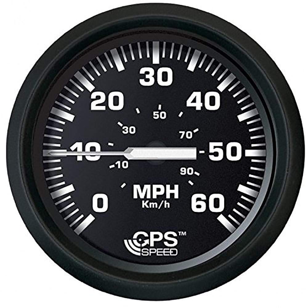 Faria Qualifies for Free Shipping Faria Euro Black/Black 4" Speedometer 60 MPH GPS #32816