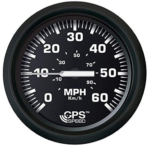 Faria Qualifies for Free Shipping Faria Euro Black/Black 4" Speedometer 60 MPH GPS #32816