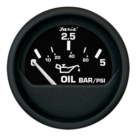 Faria Qualifies for Free Shipping Faria Euro Oil Pressure Gauge 5 Bar 2" #12805