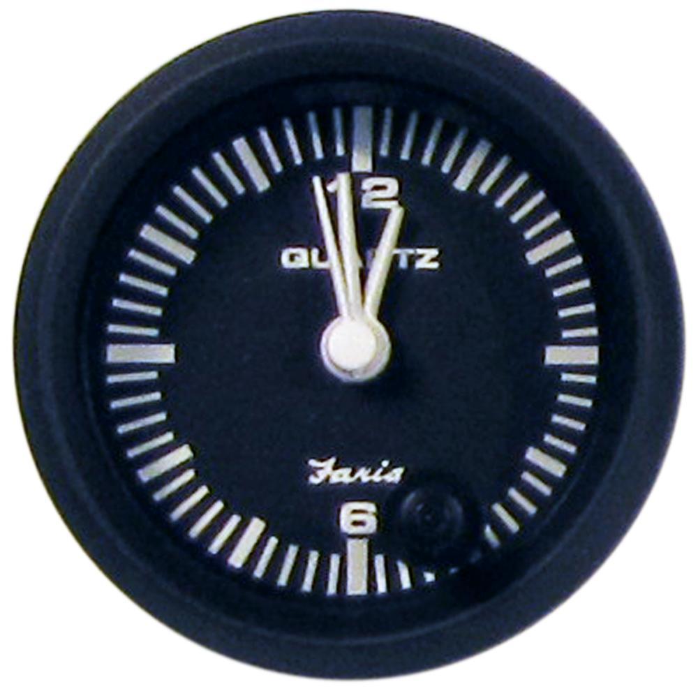 Faria Qualifies for Free Shipping Faria Euro Quartz Analog Clock 2" #12825
