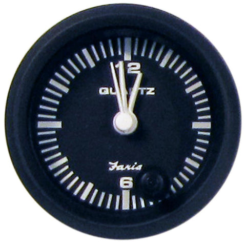 Faria Qualifies for Free Shipping Faria Euro Quartz Analog Clock 2" #12825