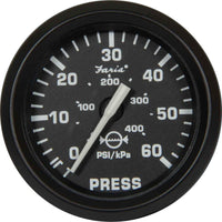 Faria Euro Water Pressure Gauge Kit 60 PSI 2