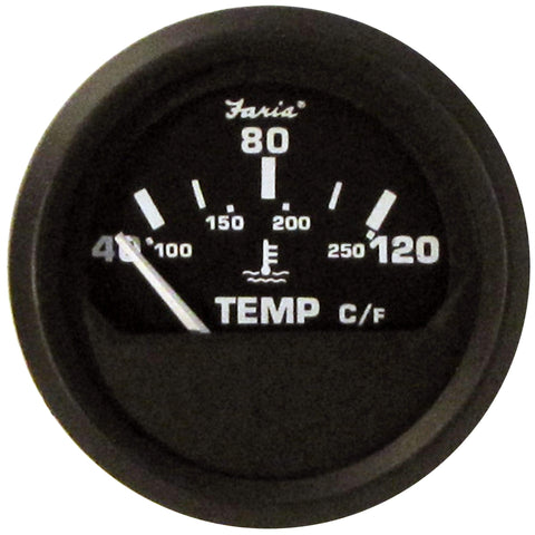 Faria Euro Water Temperature Gauge 40-120 C Metric 2" #12814