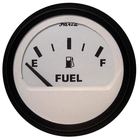 Faria Qualifies for Free Shipping Faria Euro White 2" Fuel Level Gauge E-1/2-F #12901