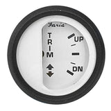 Faria Qualifies for Free Shipping Faria Euro White 2" Trim Gauge for Yamaha Outboard 97-up #12990