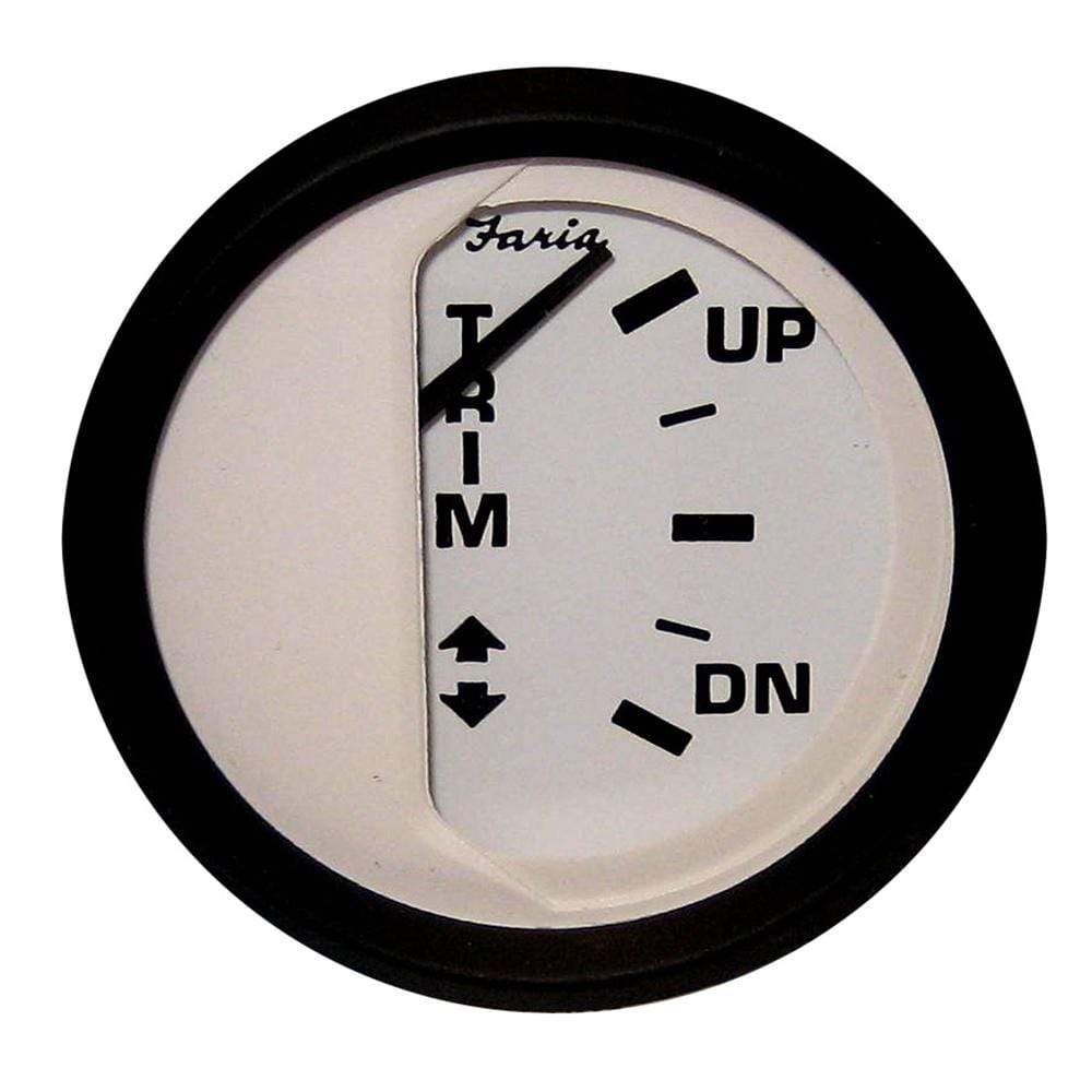 Faria Qualifies for Free Shipping Faria Euro White 2" Trim Gauge J/E Suzuki Outboard GP9708 #12915