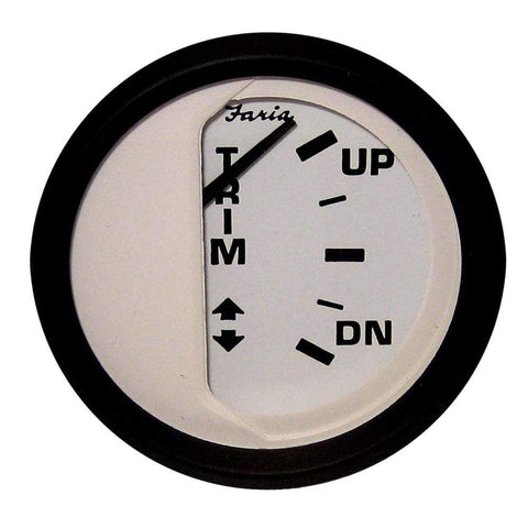 Faria Qualifies for Free Shipping Faria Euro White 2" Trim Gauge J/E Suzuki Outboard GP9708 #12915