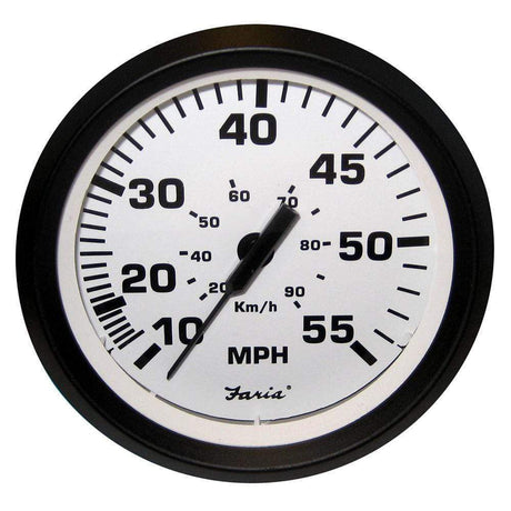 Faria Qualifies for Free Shipping Faria Euro White Speeedometer 10-55 MPH Mechanical #32909