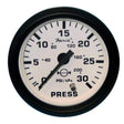 Faria Qualifies for Free Shipping Faria Euro White2" Water Pressure Gauge Kit 30 PSI #12903