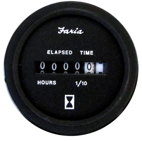 Faria Qualifies for Free Shipping Faria HD 2" Hourmeter 10000 Hours 12-32v Black #23010