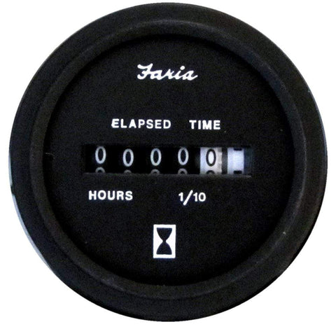 Faria Qualifies for Free Shipping Faria HD 2" Hourmeter 10000 HRS 12-32v Black #MH0042B
