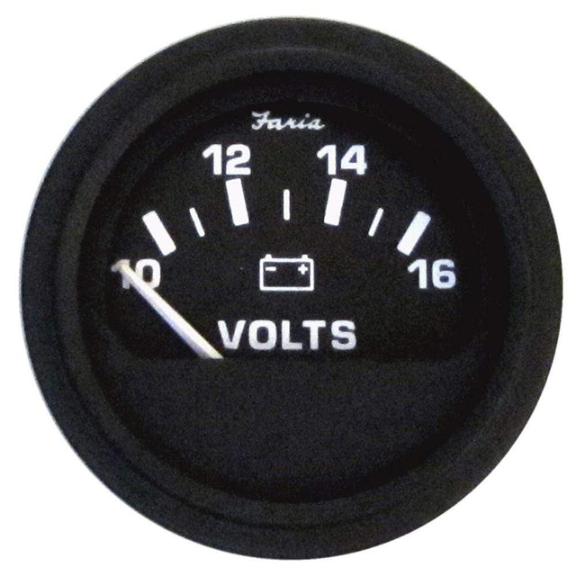 Faria Qualifies for Free Shipping Faria HD 2" Voltmeter 10-16v Black #VP0126B