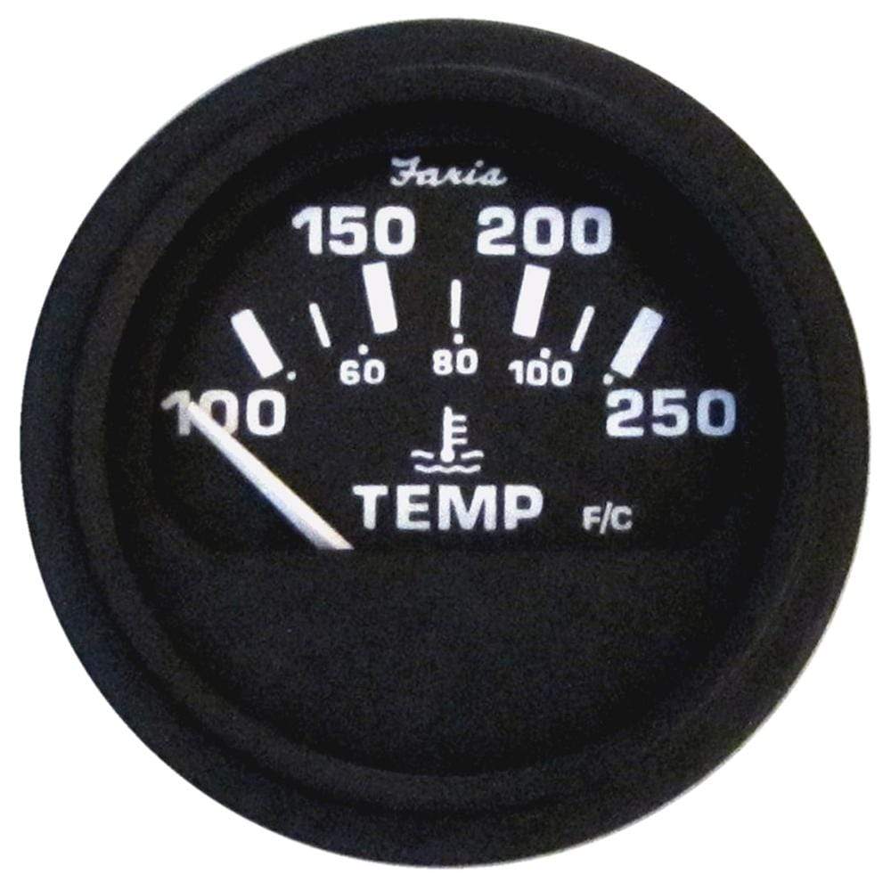 Faria Qualifies for Free Shipping Faria HD 2" Water Temp Gauge 100-250 F Black #GP0633B