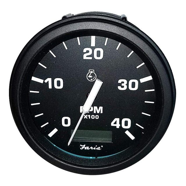 Faria Qualifies for Free Shipping Faria HD 4" Tach with Hourmeter 4000 RPM Diesel #43001