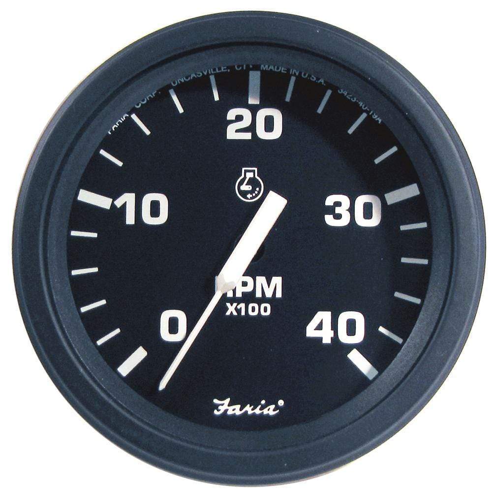 Faria Qualifies for Free Shipping Faria HD 4" Tachometer 4000 RPM Diesel Mechanical #43003